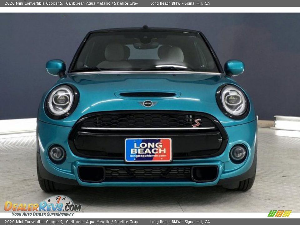 2020 Mini Convertible Cooper S Caribbean Aqua Metallic / Satellite Gray Photo #2