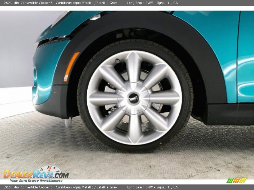 2020 Mini Convertible Cooper S Caribbean Aqua Metallic / Satellite Gray Photo #11