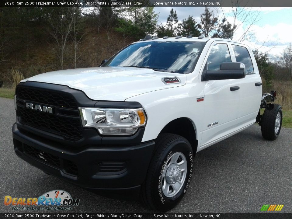 2020 Ram 2500 Tradesman Crew Cab 4x4 Bright White / Black/Diesel Gray Photo #2