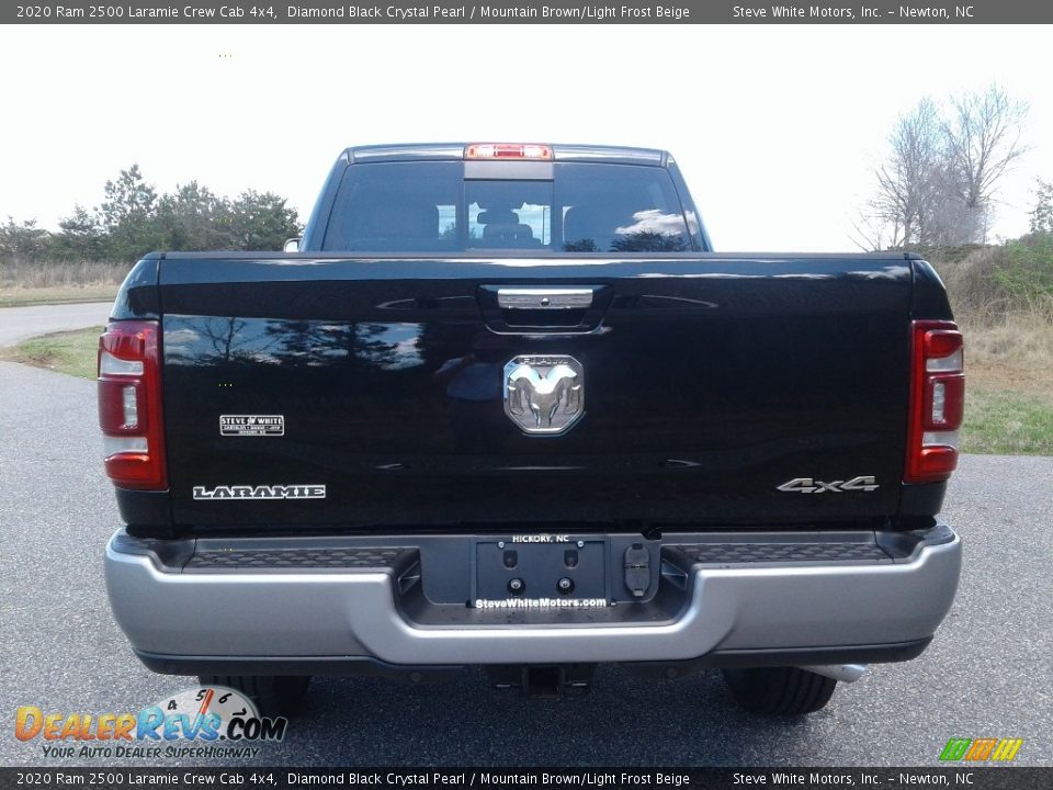 2020 Ram 2500 Laramie Crew Cab 4x4 Diamond Black Crystal Pearl / Mountain Brown/Light Frost Beige Photo #7