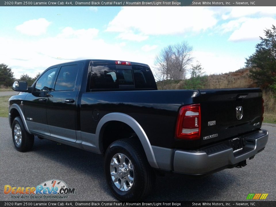 2020 Ram 2500 Laramie Crew Cab 4x4 Diamond Black Crystal Pearl / Mountain Brown/Light Frost Beige Photo #9