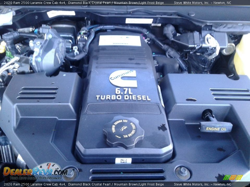 2020 Ram 2500 Laramie Crew Cab 4x4 Diamond Black Crystal Pearl / Mountain Brown/Light Frost Beige Photo #10