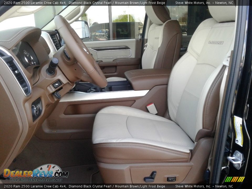 2020 Ram 2500 Laramie Crew Cab 4x4 Diamond Black Crystal Pearl / Mountain Brown/Light Frost Beige Photo #11