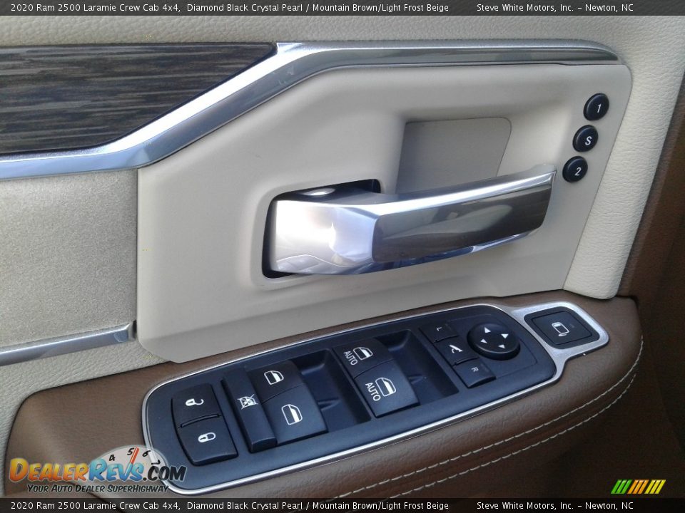 2020 Ram 2500 Laramie Crew Cab 4x4 Diamond Black Crystal Pearl / Mountain Brown/Light Frost Beige Photo #12