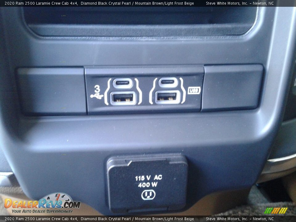 2020 Ram 2500 Laramie Crew Cab 4x4 Diamond Black Crystal Pearl / Mountain Brown/Light Frost Beige Photo #17