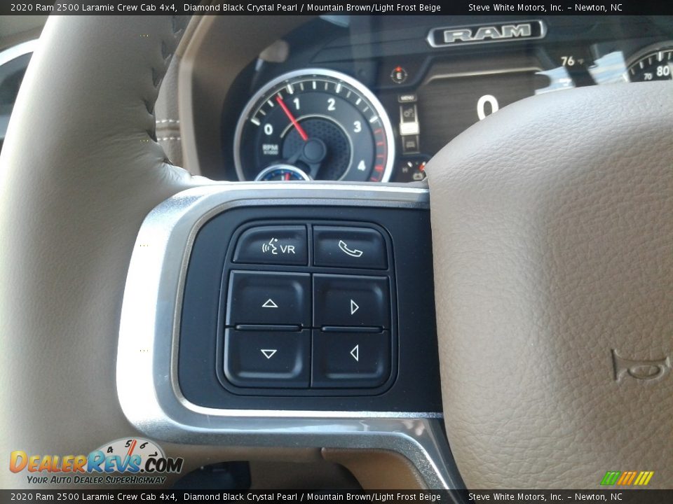 2020 Ram 2500 Laramie Crew Cab 4x4 Diamond Black Crystal Pearl / Mountain Brown/Light Frost Beige Photo #22