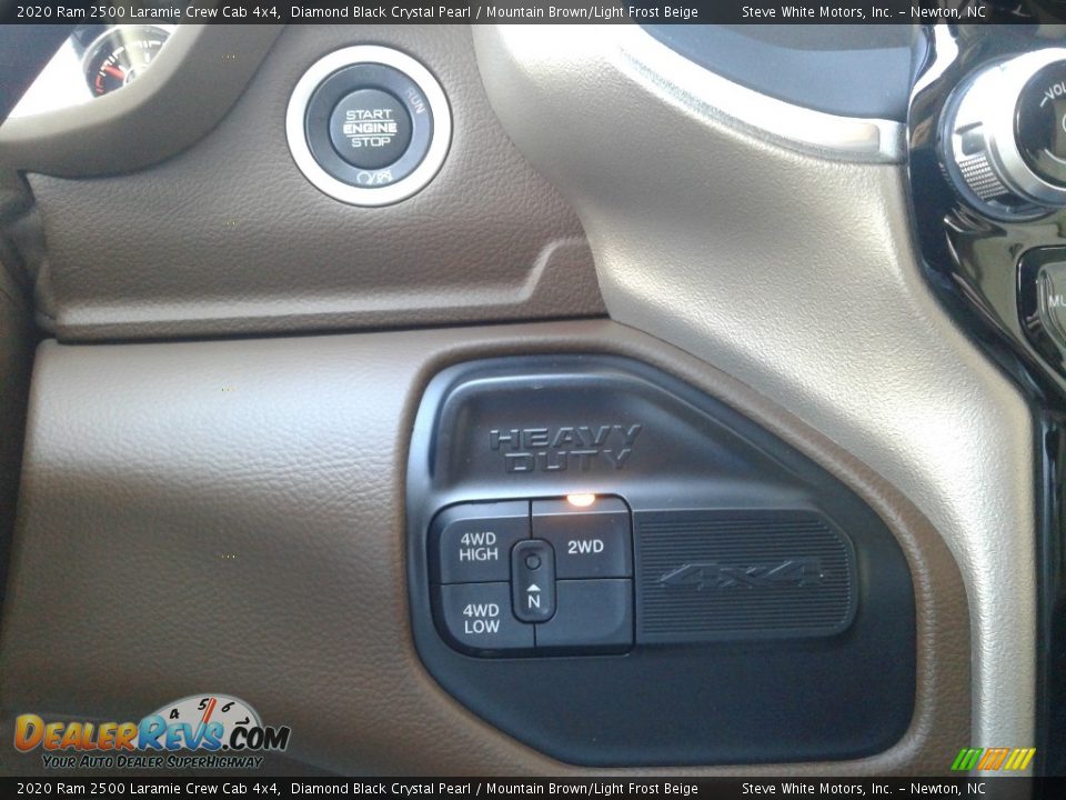 2020 Ram 2500 Laramie Crew Cab 4x4 Diamond Black Crystal Pearl / Mountain Brown/Light Frost Beige Photo #25