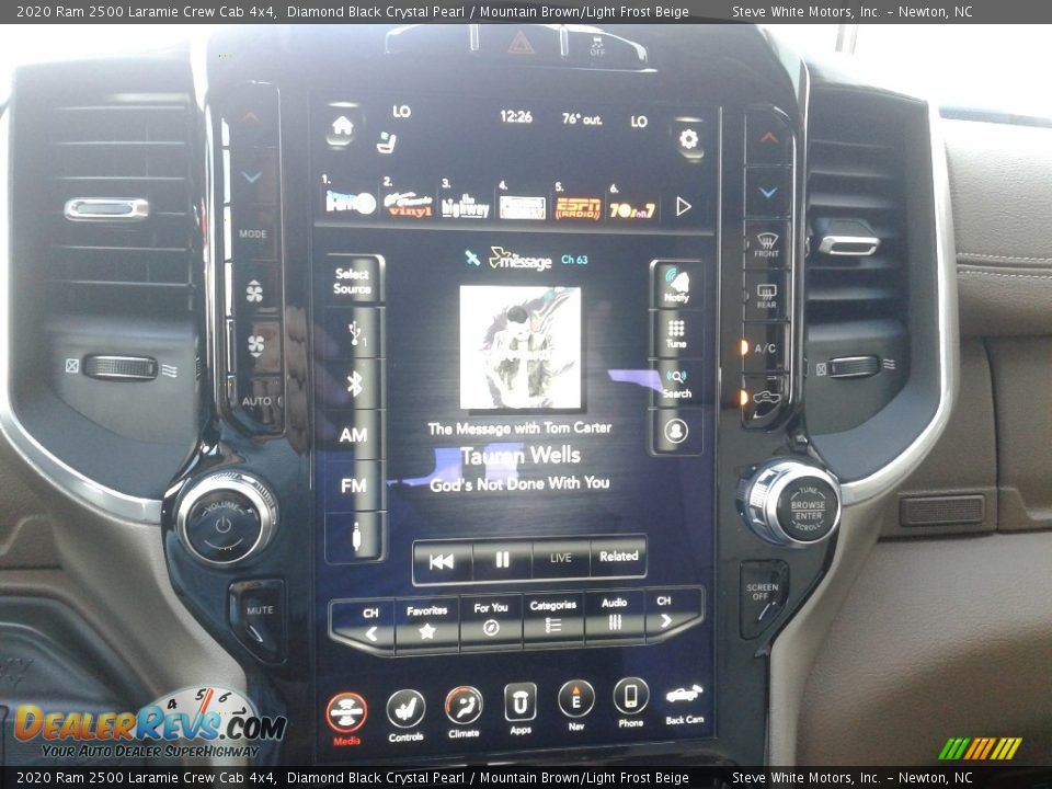 2020 Ram 2500 Laramie Crew Cab 4x4 Diamond Black Crystal Pearl / Mountain Brown/Light Frost Beige Photo #27