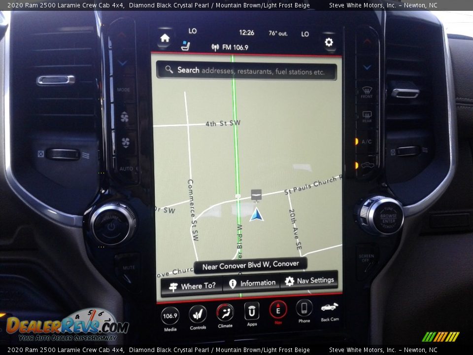 2020 Ram 2500 Laramie Crew Cab 4x4 Diamond Black Crystal Pearl / Mountain Brown/Light Frost Beige Photo #28
