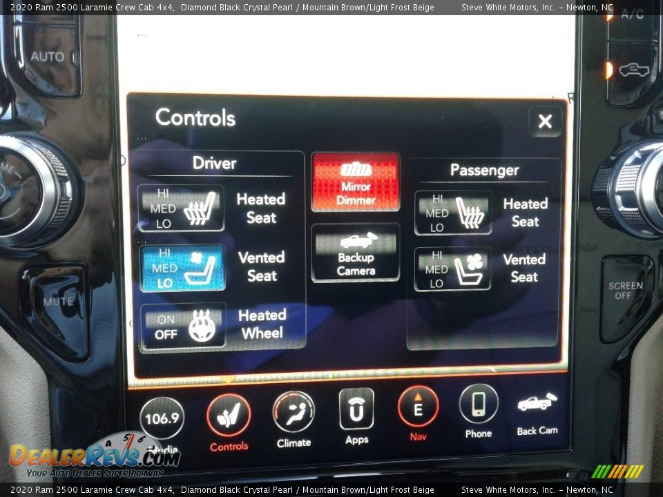 2020 Ram 2500 Laramie Crew Cab 4x4 Diamond Black Crystal Pearl / Mountain Brown/Light Frost Beige Photo #29