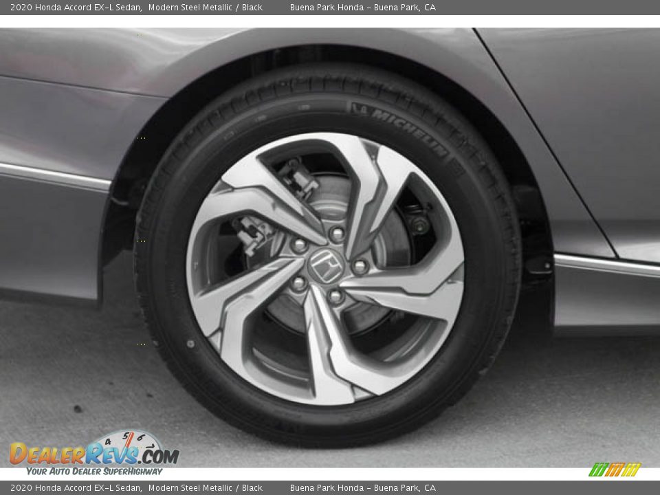 2020 Honda Accord EX-L Sedan Modern Steel Metallic / Black Photo #11