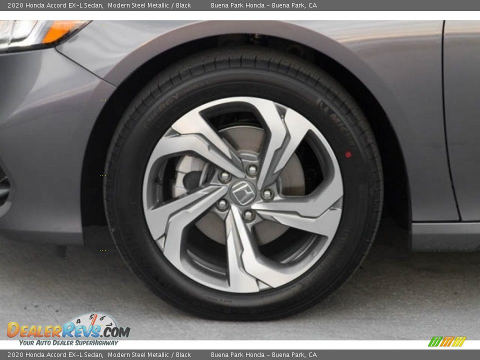 2020 Honda Accord EX-L Sedan Modern Steel Metallic / Black Photo #14
