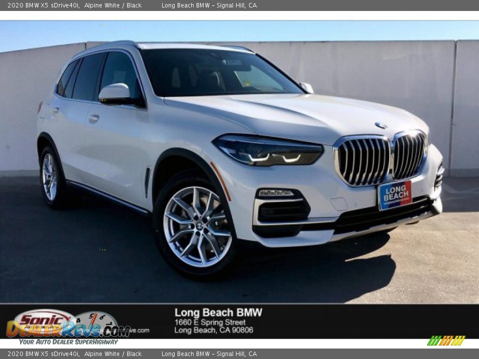 2020 BMW X5 sDrive40i Alpine White / Black Photo #1