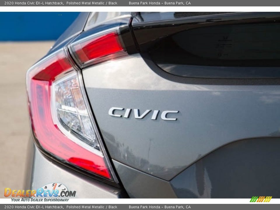 2020 Honda Civic EX-L Hatchback Polished Metal Metallic / Black Photo #6