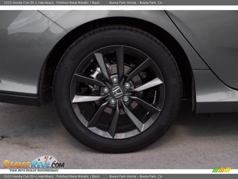 2020 Honda Civic EX-L Hatchback Polished Metal Metallic / Black Photo #12