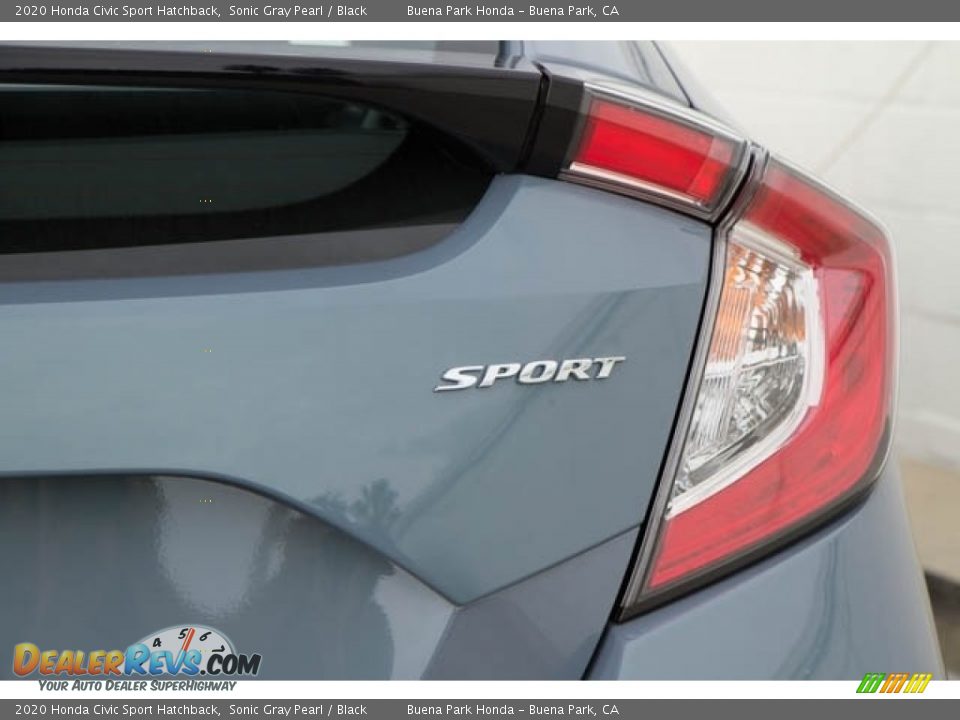 2020 Honda Civic Sport Hatchback Sonic Gray Pearl / Black Photo #7
