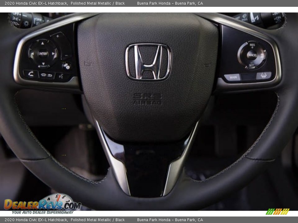 2020 Honda Civic EX-L Hatchback Steering Wheel Photo #19