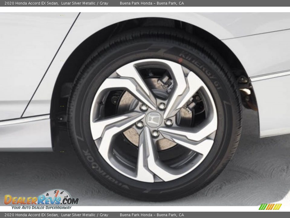 2020 Honda Accord EX Sedan Lunar Silver Metallic / Gray Photo #14
