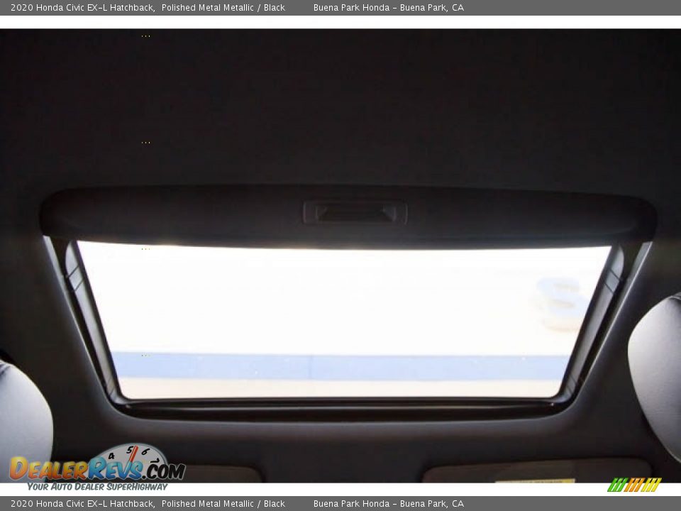 2020 Honda Civic EX-L Hatchback Polished Metal Metallic / Black Photo #24