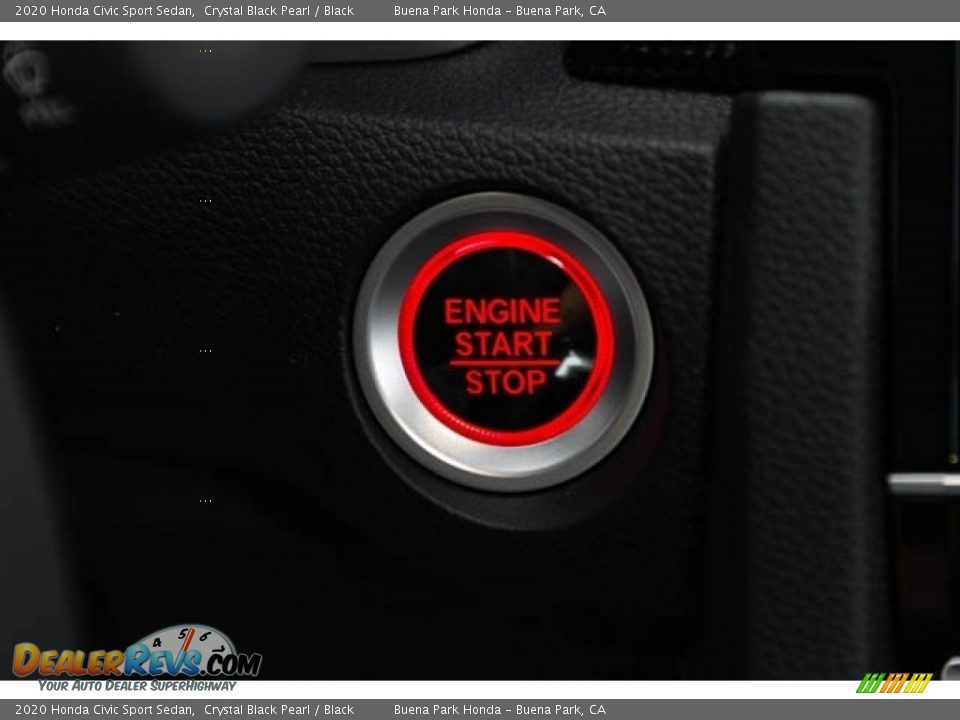 2020 Honda Civic Sport Sedan Crystal Black Pearl / Black Photo #23