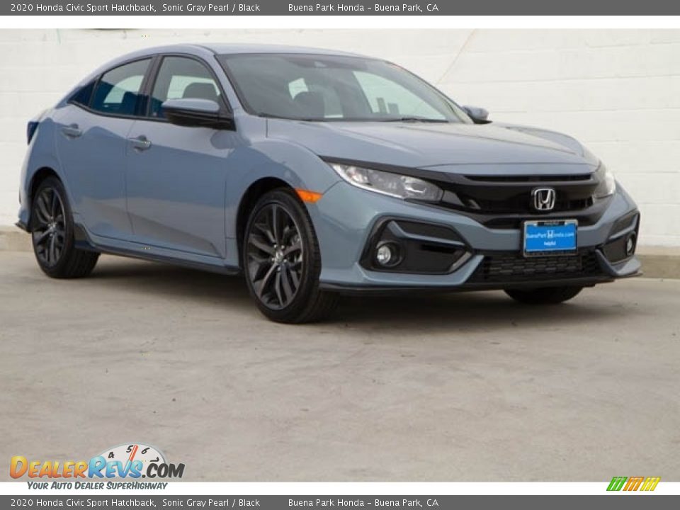 2020 Honda Civic Sport Hatchback Sonic Gray Pearl / Black Photo #1