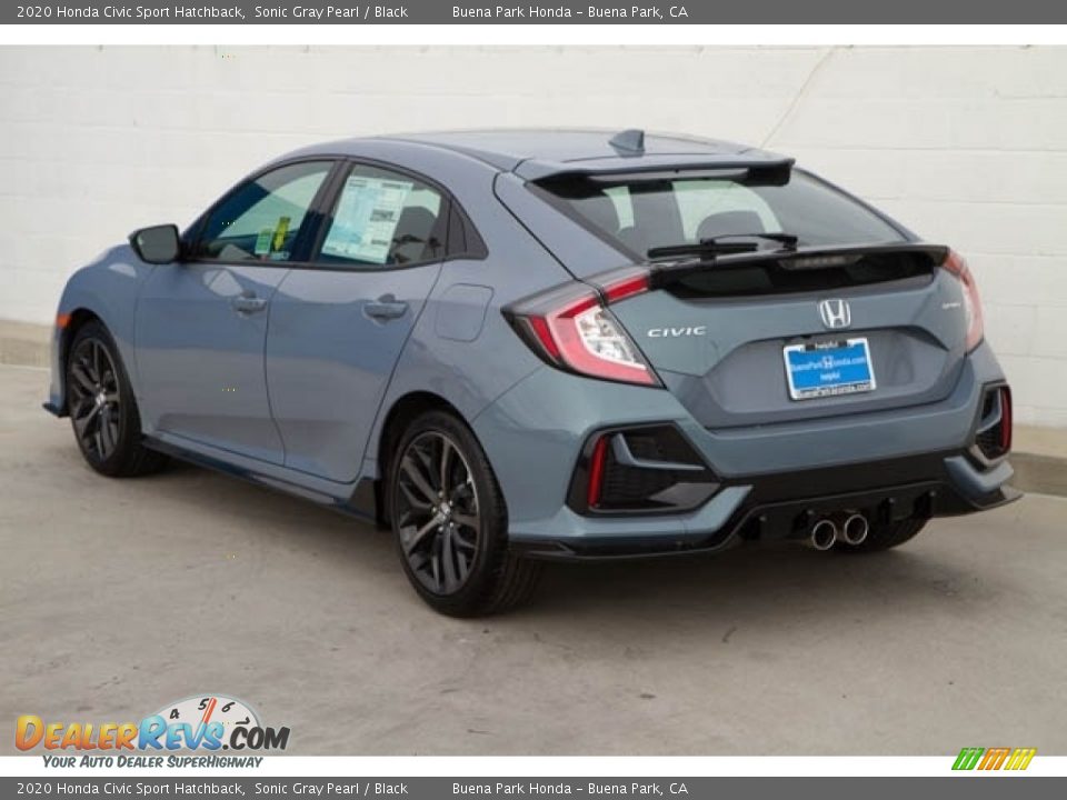 2020 Honda Civic Sport Hatchback Sonic Gray Pearl / Black Photo #2
