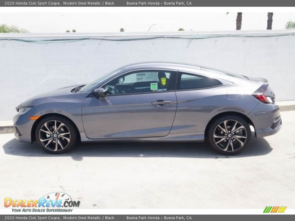 2020 Honda Civic Sport Coupe Modern Steel Metallic / Black Photo #4