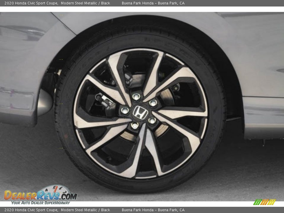 2020 Honda Civic Sport Coupe Modern Steel Metallic / Black Photo #10