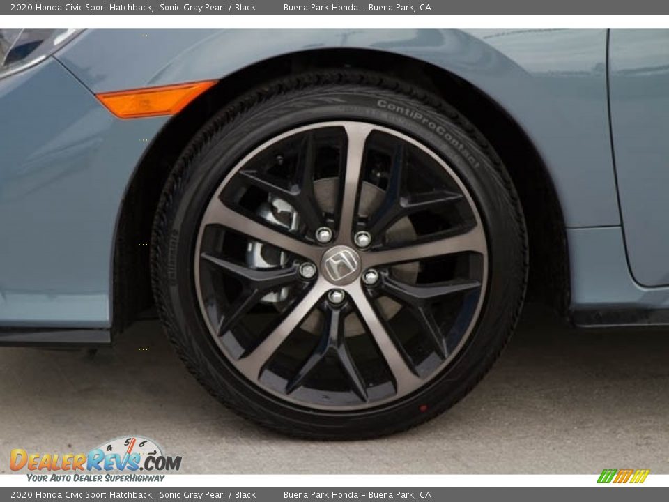 2020 Honda Civic Sport Hatchback Sonic Gray Pearl / Black Photo #10