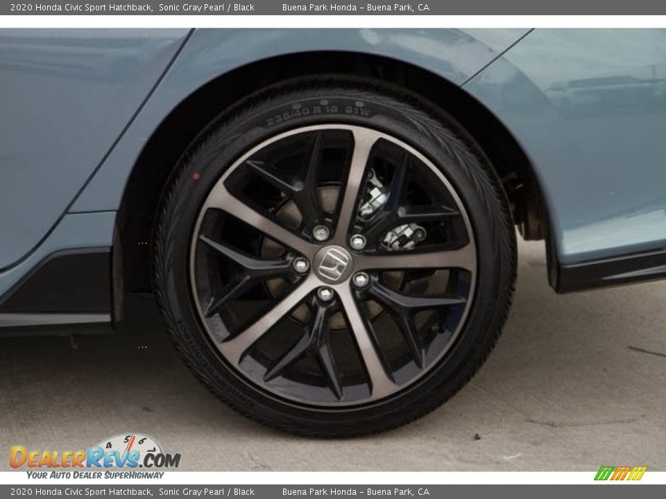 2020 Honda Civic Sport Hatchback Sonic Gray Pearl / Black Photo #11