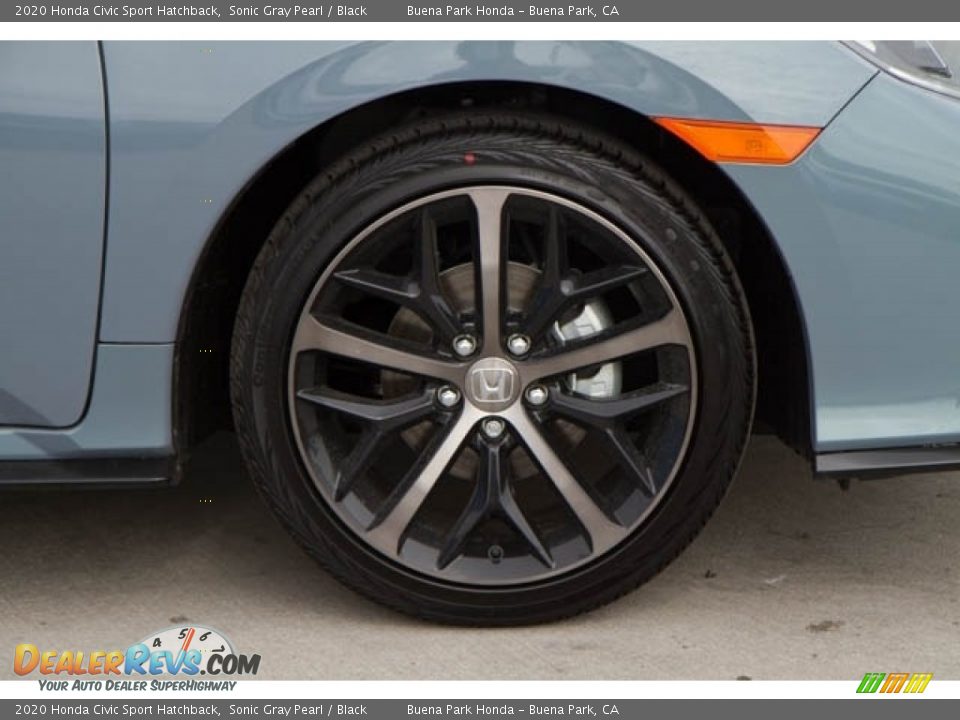 2020 Honda Civic Sport Hatchback Sonic Gray Pearl / Black Photo #13