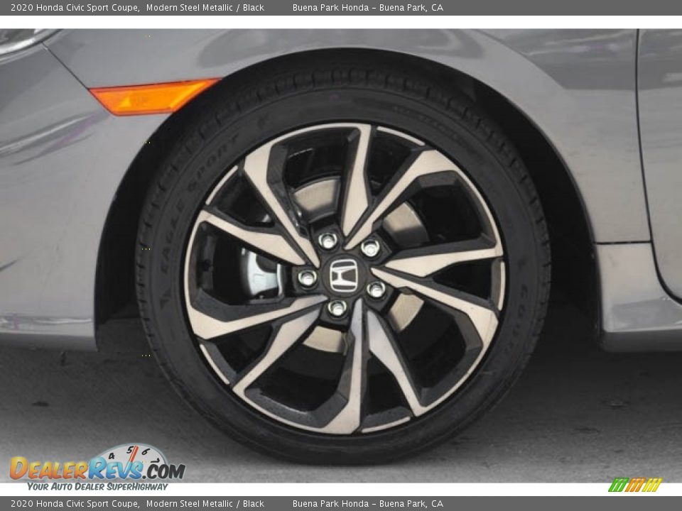 2020 Honda Civic Sport Coupe Modern Steel Metallic / Black Photo #13