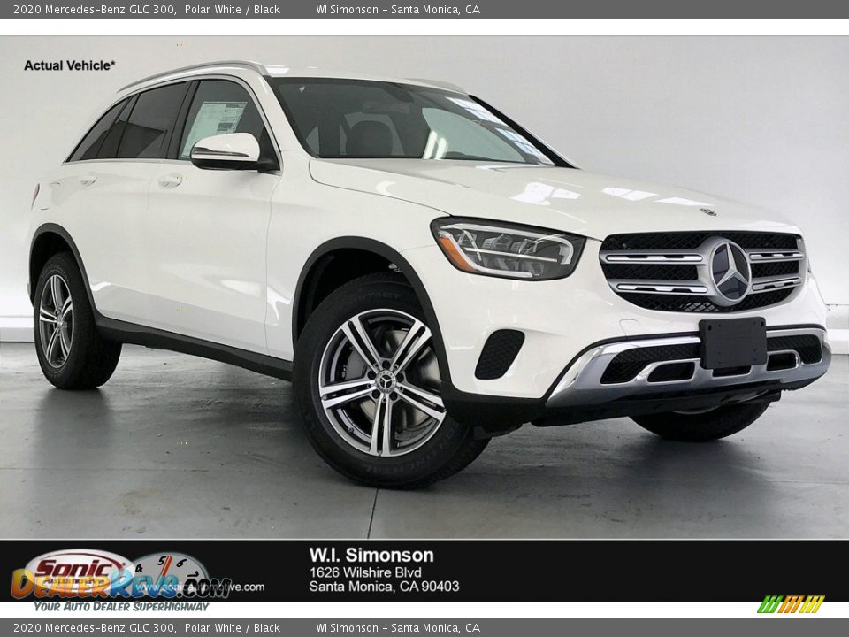 2020 Mercedes-Benz GLC 300 Polar White / Black Photo #1