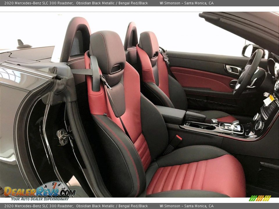 2020 Mercedes-Benz SLC 300 Roadster Obsidian Black Metallic / Bengal Red/Black Photo #5