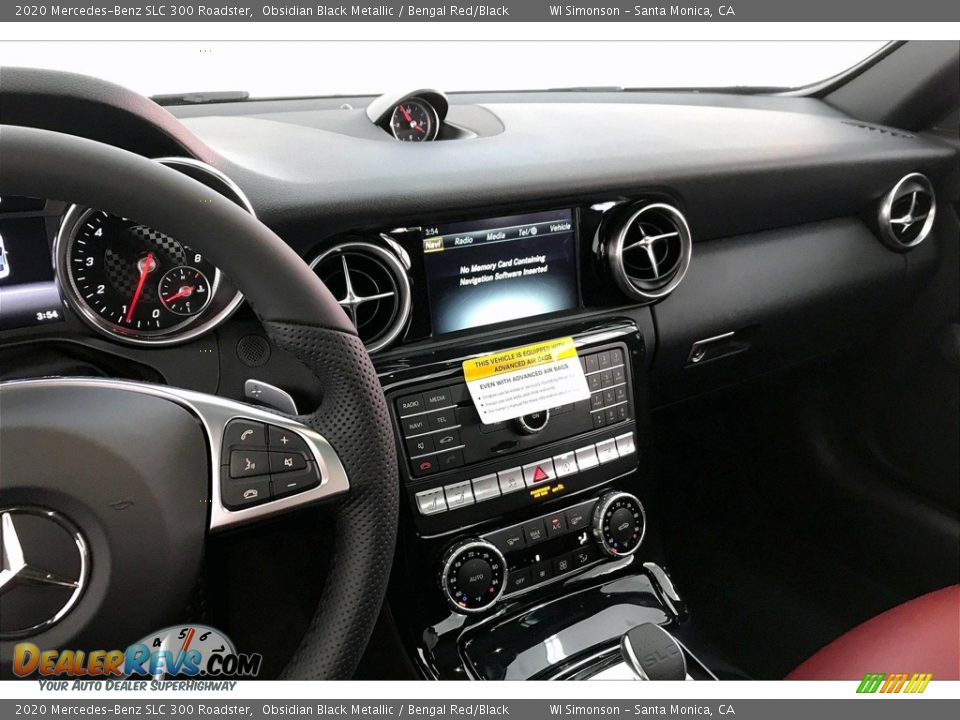 2020 Mercedes-Benz SLC 300 Roadster Obsidian Black Metallic / Bengal Red/Black Photo #6