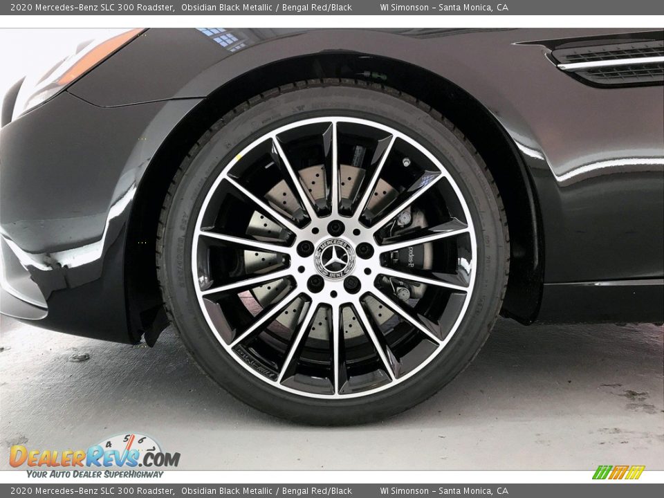 2020 Mercedes-Benz SLC 300 Roadster Obsidian Black Metallic / Bengal Red/Black Photo #9