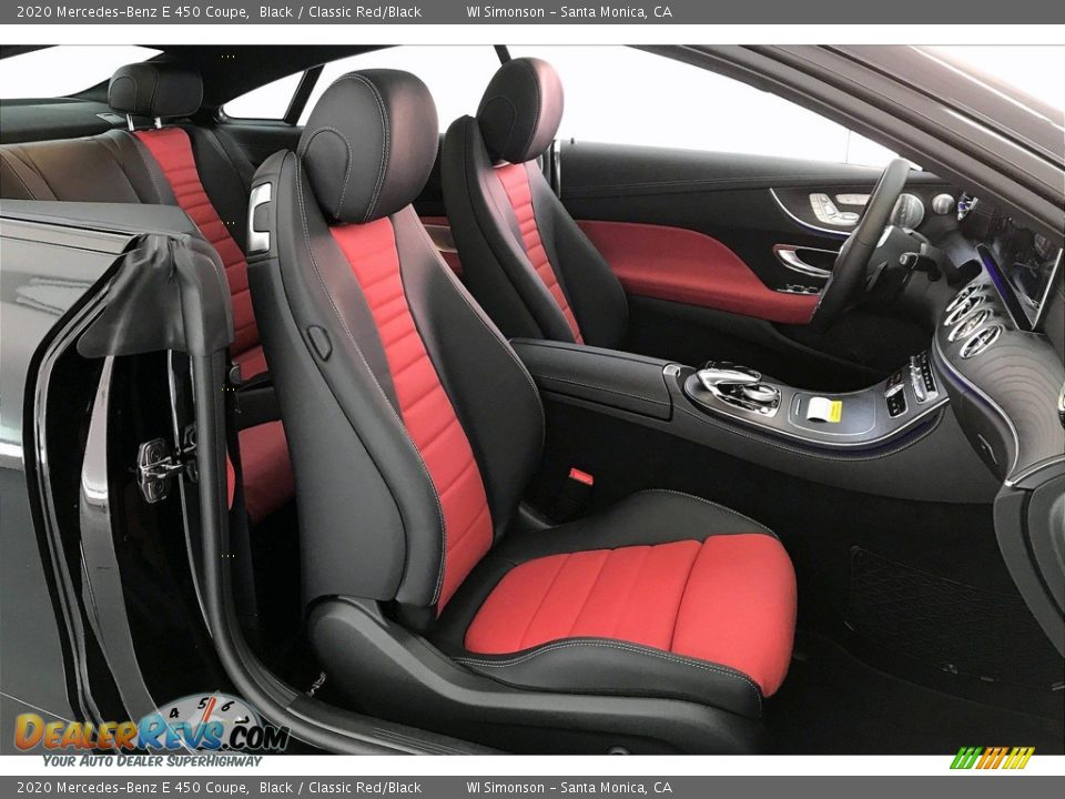 Classic Red/Black Interior - 2020 Mercedes-Benz E 450 Coupe Photo #5