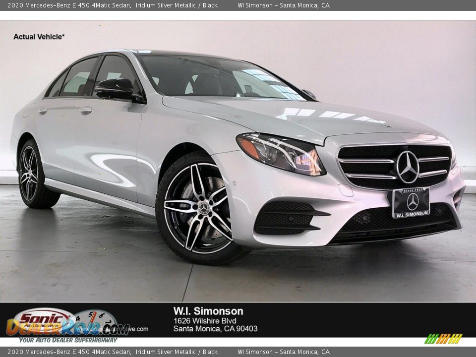 2020 Mercedes-Benz E 450 4Matic Sedan Iridium Silver Metallic / Black Photo #1