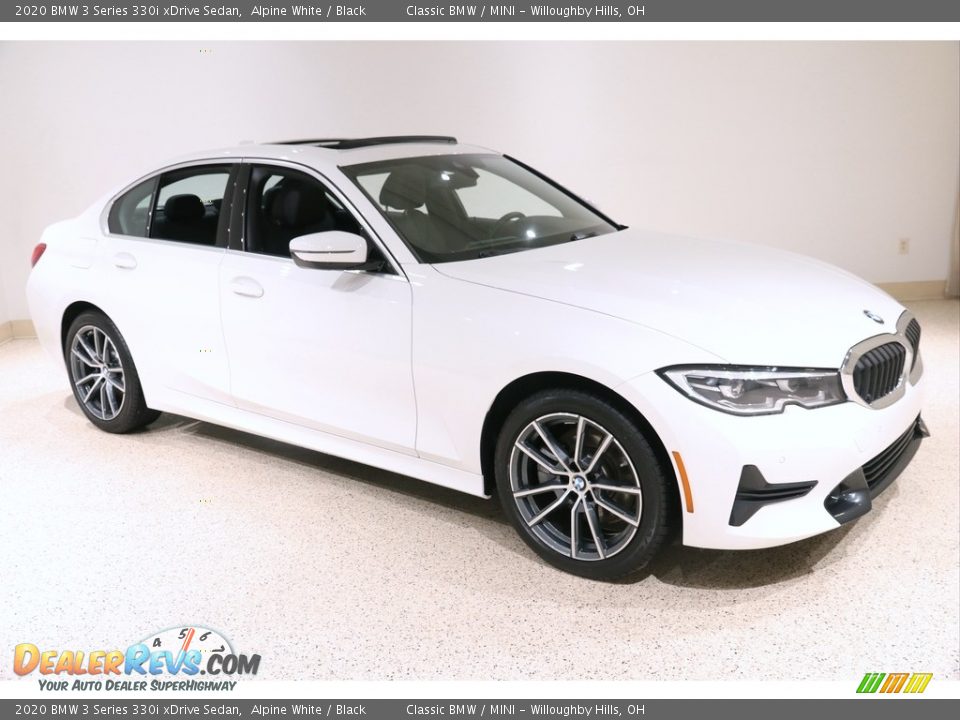 2020 BMW 3 Series 330i xDrive Sedan Alpine White / Black Photo #1