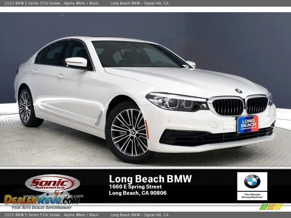 2020 BMW 5 Series 530i Sedan Alpine White / Black Photo #1