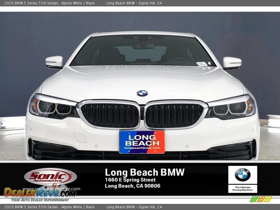 2020 BMW 5 Series 530i Sedan Alpine White / Black Photo #2