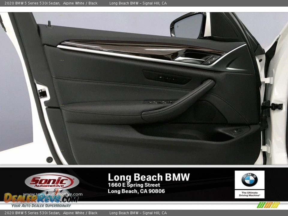 2020 BMW 5 Series 530i Sedan Alpine White / Black Photo #13