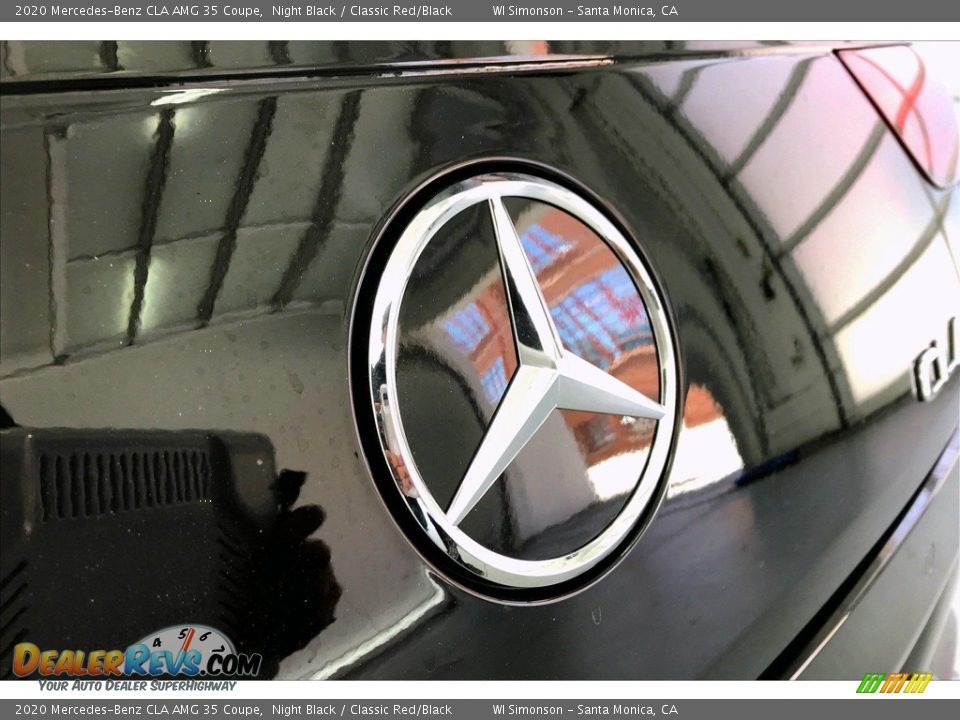 2020 Mercedes-Benz CLA AMG 35 Coupe Night Black / Classic Red/Black Photo #7
