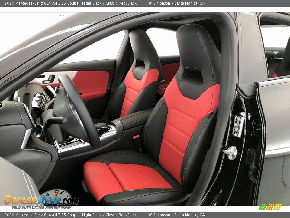 Classic Red/Black Interior - 2020 Mercedes-Benz CLA AMG 35 Coupe Photo #14