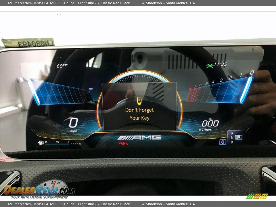 2020 Mercedes-Benz CLA AMG 35 Coupe Night Black / Classic Red/Black Photo #20