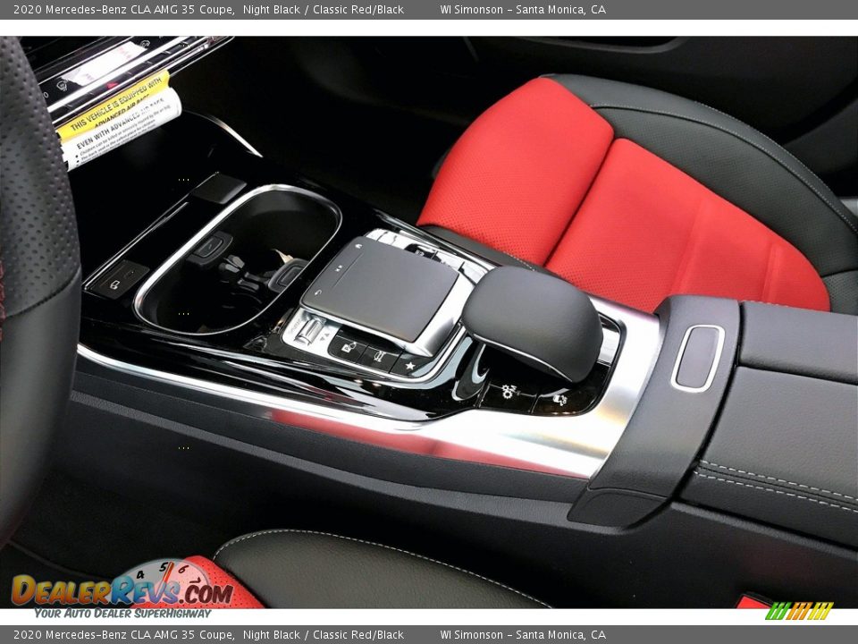 2020 Mercedes-Benz CLA AMG 35 Coupe Night Black / Classic Red/Black Photo #23