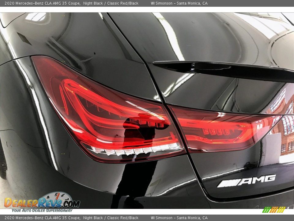 2020 Mercedes-Benz CLA AMG 35 Coupe Night Black / Classic Red/Black Photo #26
