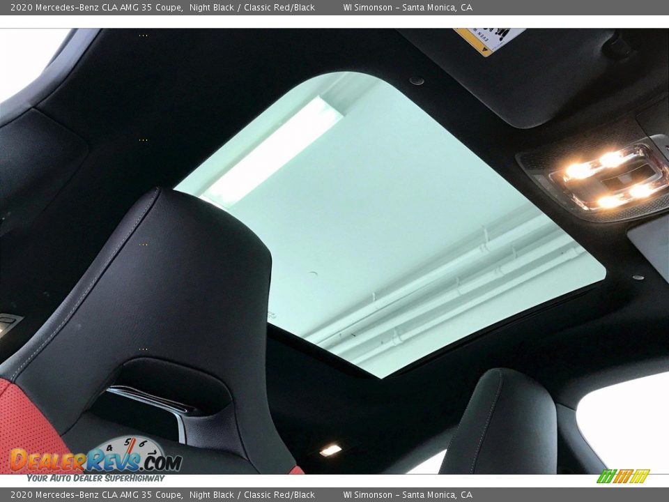 2020 Mercedes-Benz CLA AMG 35 Coupe Night Black / Classic Red/Black Photo #29