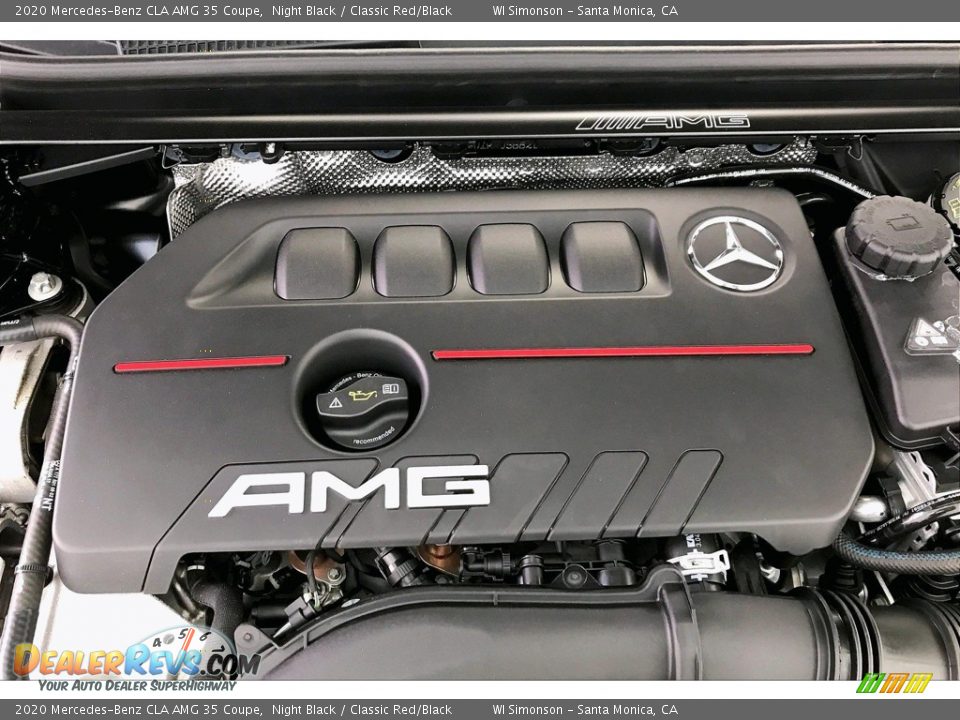 2020 Mercedes-Benz CLA AMG 35 Coupe Night Black / Classic Red/Black Photo #31