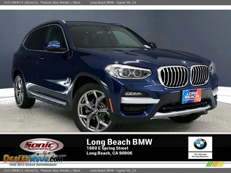 2020 BMW X3 sDrive30i Phytonic Blue Metallic / Black Photo #1